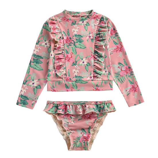 Louise Misha Girls UV Protective Set Toluca Sienna Flamingo