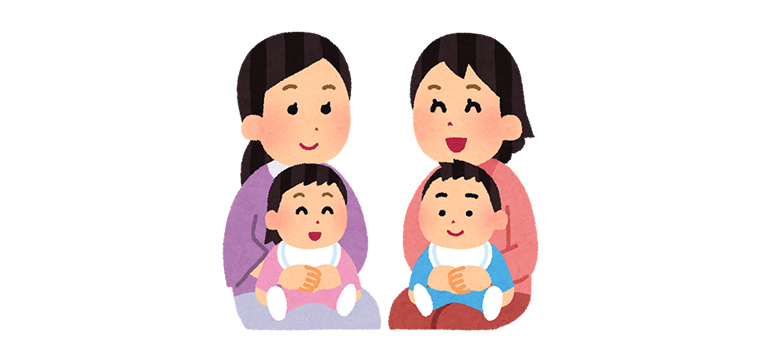 子育て中のママと子ども