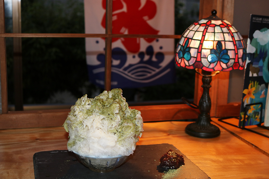 抹茶のかき氷