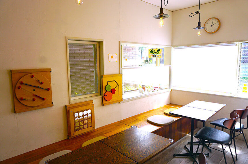 ミソラとおひさまとのカフェ店内