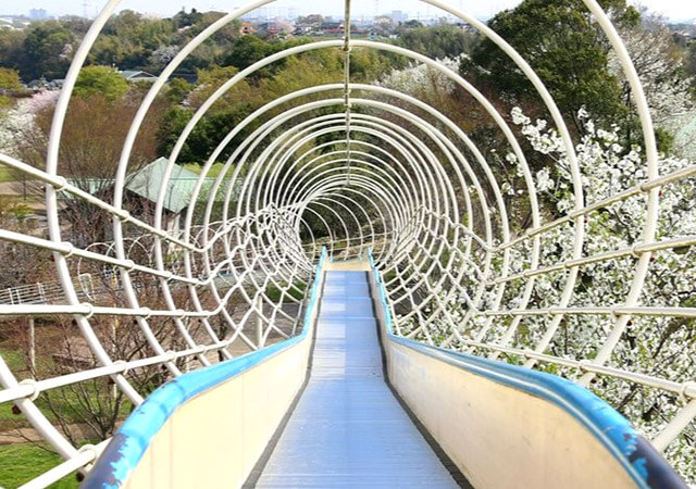 茅ヶ崎里山公園のスライダー