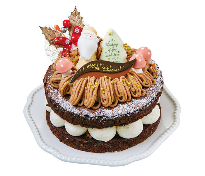 パティガーデンのクリスマスケーキ「ガトーショコラのクリスマスケーキ」