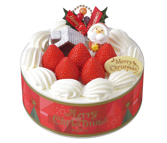 銀座コージーコーナーのクリスマスケーキ「苺サンドショート」