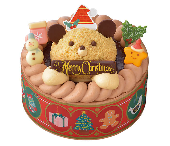 銀座コージーコーナーのクリスマスケーキ「くまさんのチョコレートケーキ」