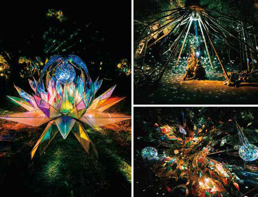 江の島国際芸術祭の光アート