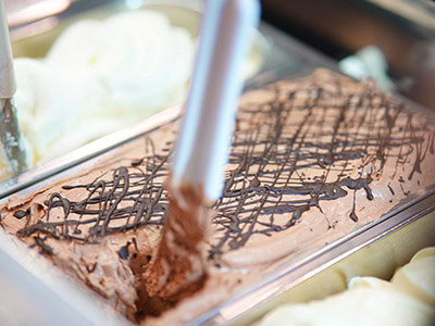 生チョコレートのアイスクリーム