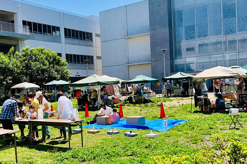 逗子中庭カフェ・イベントの様子