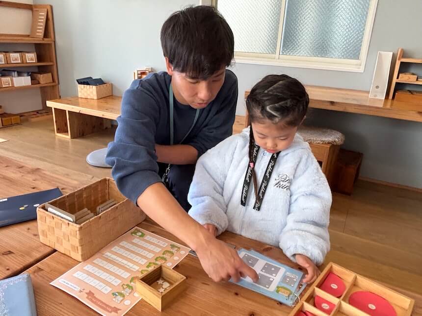 たんQ教室年長クラスのレッスン風景