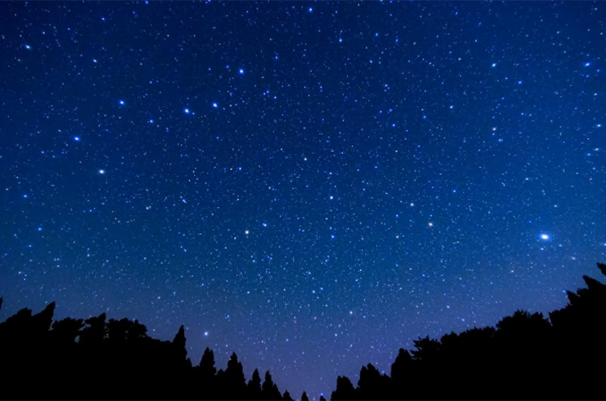 ソレイユの丘キャンプ場の星空