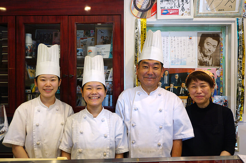 エトアール洋菓子店茅ヶ崎サザン店の店主ご家族