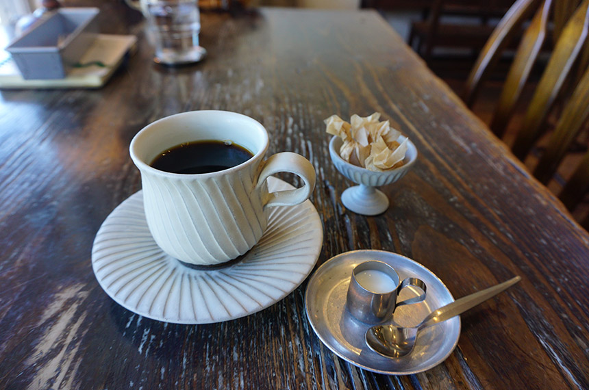 カフェヒュッテのハンドドリップコーヒー