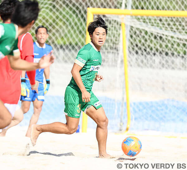 東京ヴェルディ現役ビーチサッカー選手の田中さん