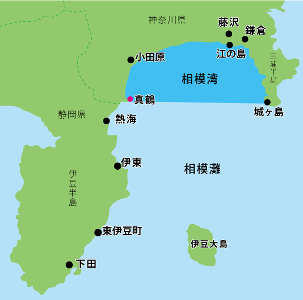 シュノーケリングスポットの真鶴半島