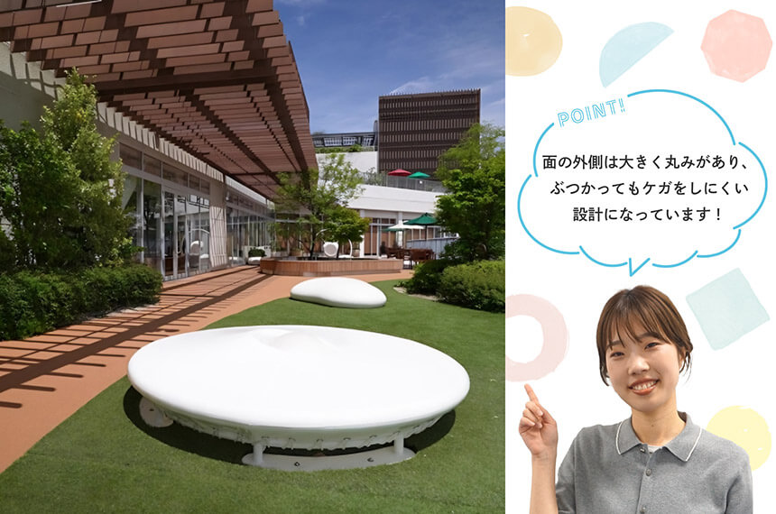 キッズテラスのインクルーシブ遊具
