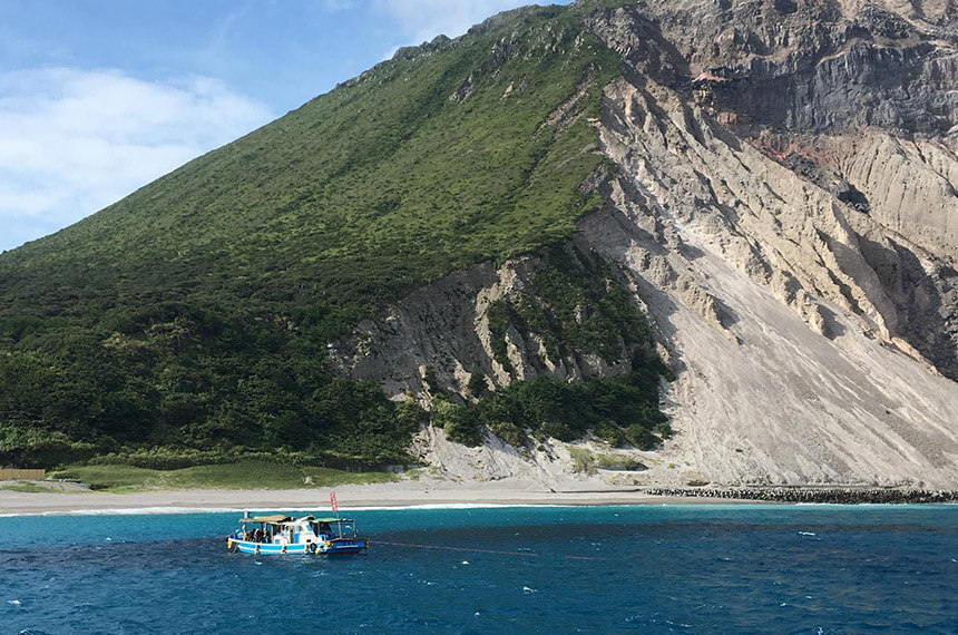 神津島でのキャンプ
