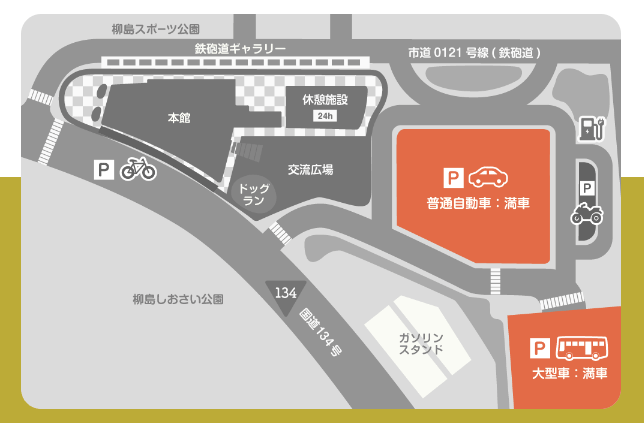 道の駅・湘南ちがさきの駐車場アクセス