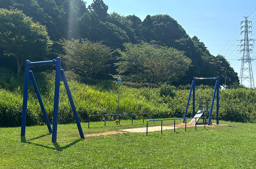 引地川親水公園のターザンロープ