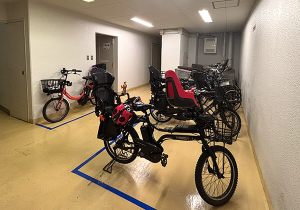 茅ヶ崎駅近中古マンション・ジョイ茅ヶ崎の駐輪場