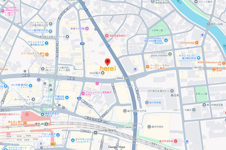 アルスクリオ藤沢の物件エリアマップ