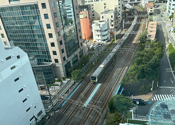 藤沢市役所の展望デッキ