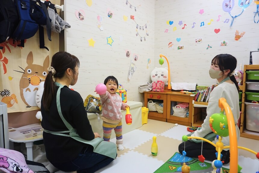 保育士資格を持つスタッフさんもいます